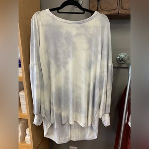 Tie dye blue & white long bubble sleeve, NWT, 3 available